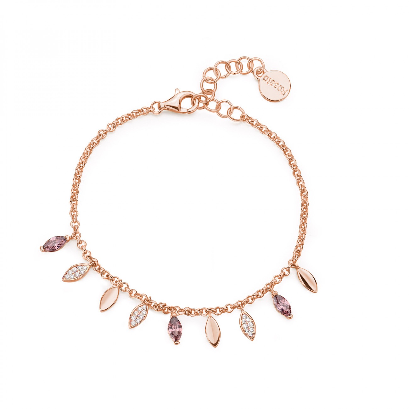 Bracciale argento rosato RZGA45