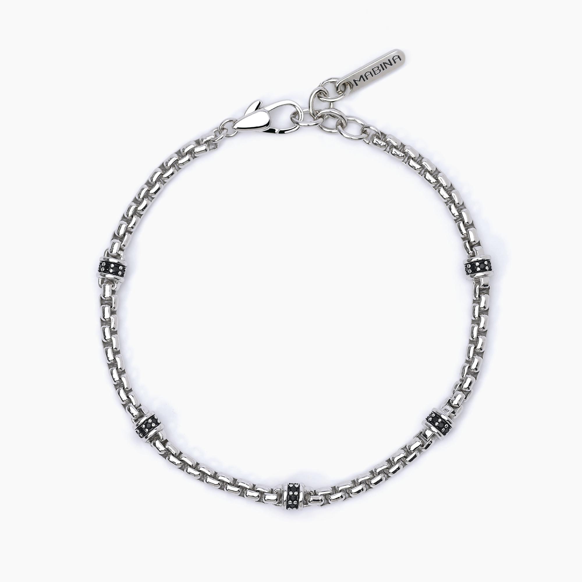 Bracciale argento uomo Mabina 533626
