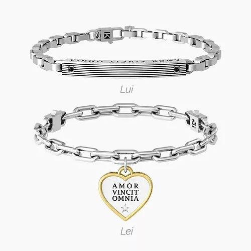 Bracciali acciaio lui lei kidult 732131