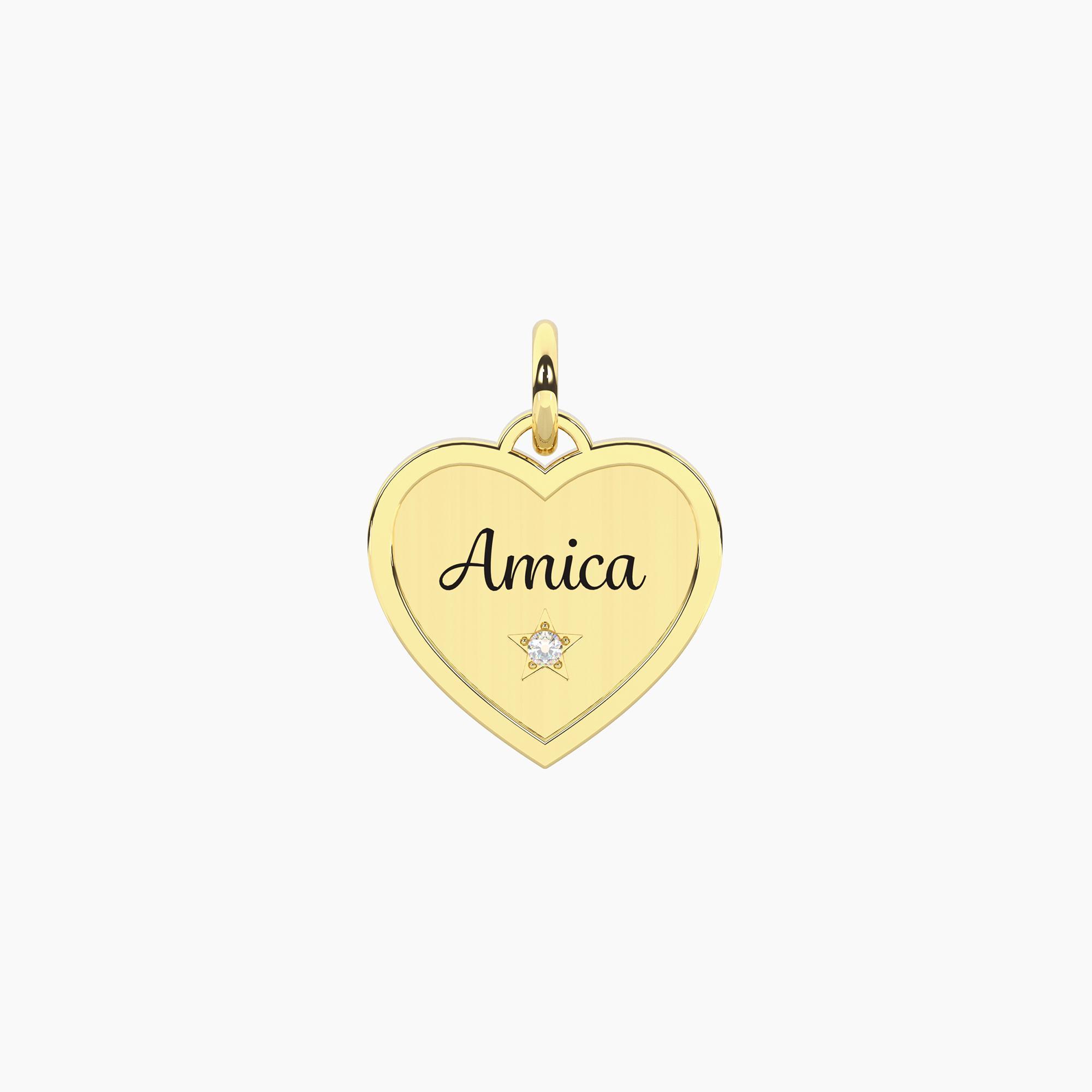 Ciondolo acciaio Kidult Friendship 741167