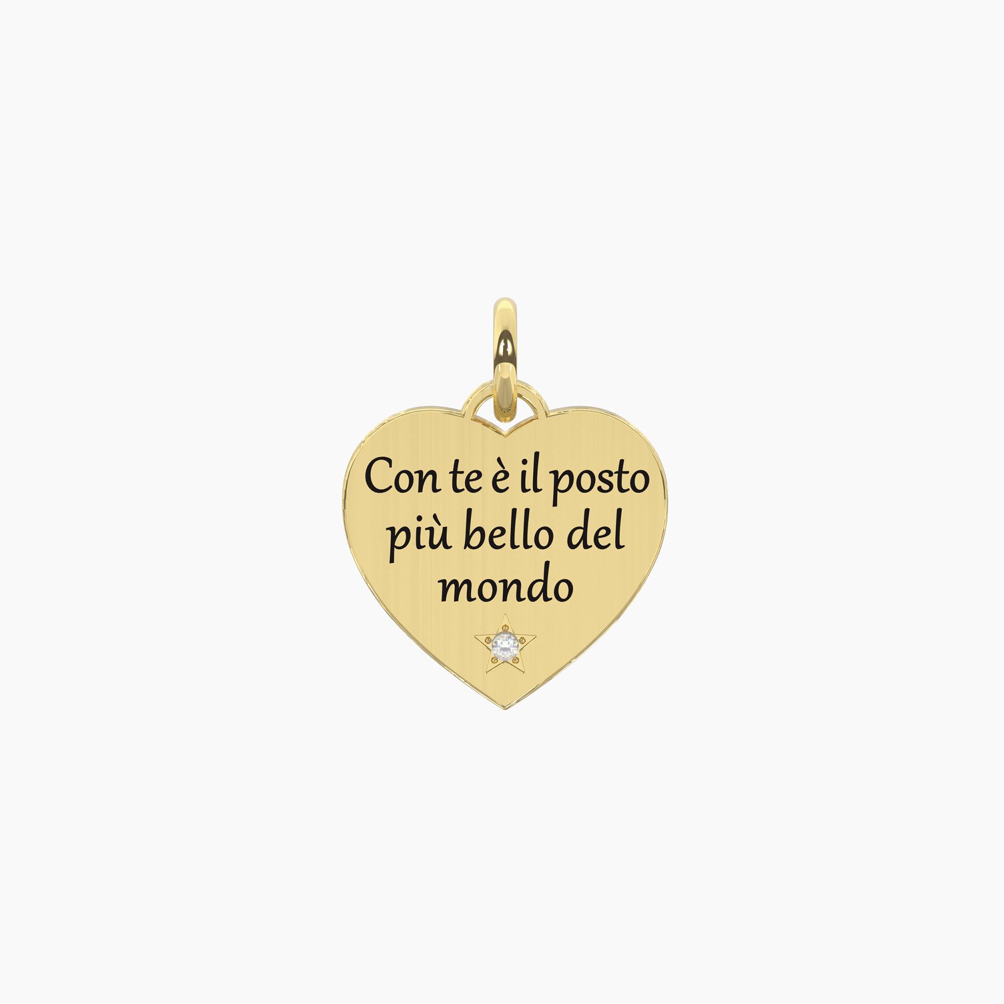 Ciondolo acciaio Kidult Love 741174