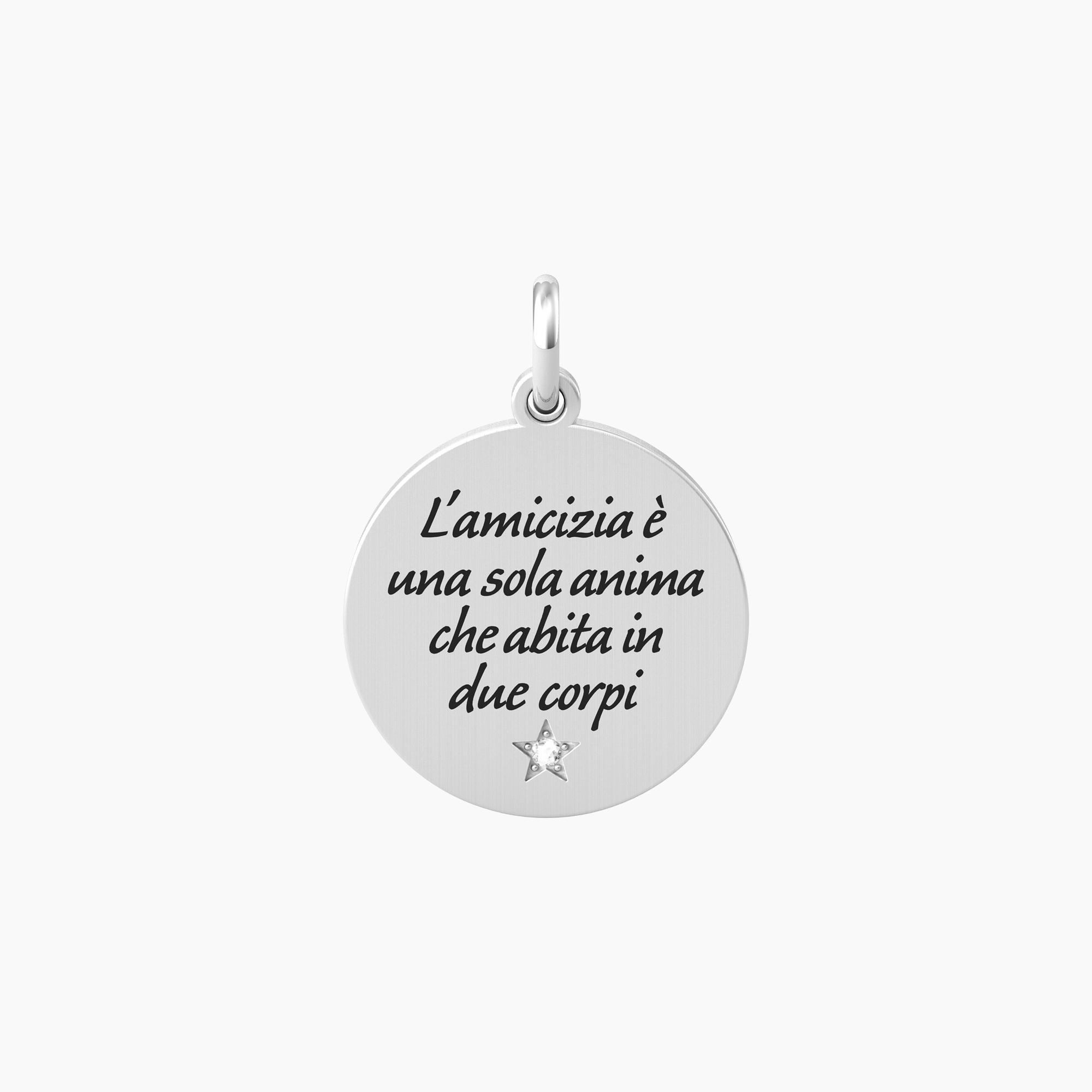 Ciondolo acciaio Kidult friendship 741001