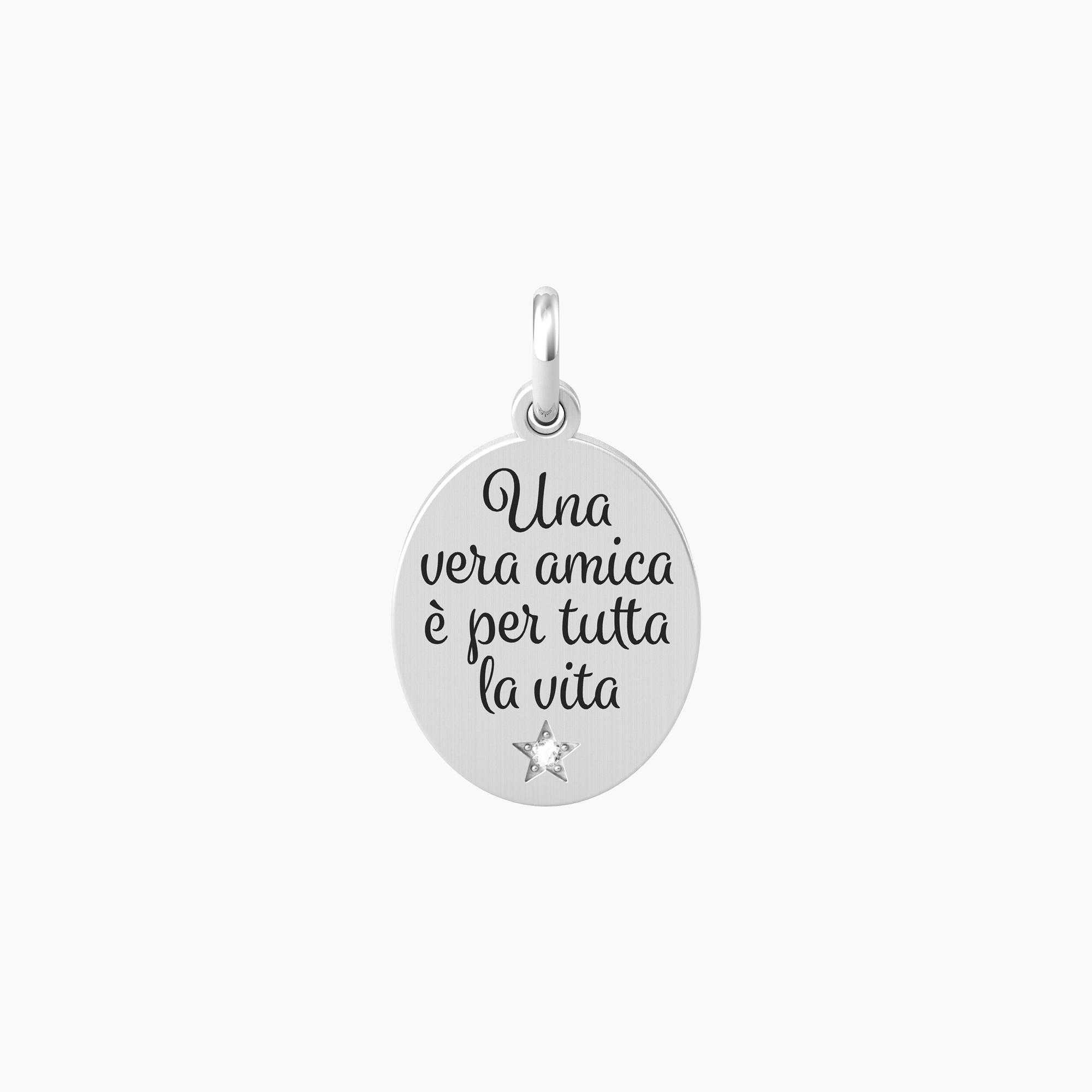 Ciondolo acciaio Kidult friendship 741036