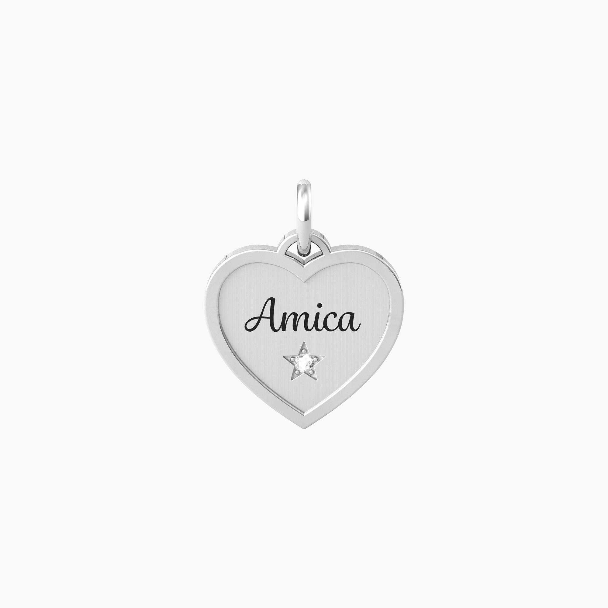 Ciondolo acciaio Kidult friendship 741041