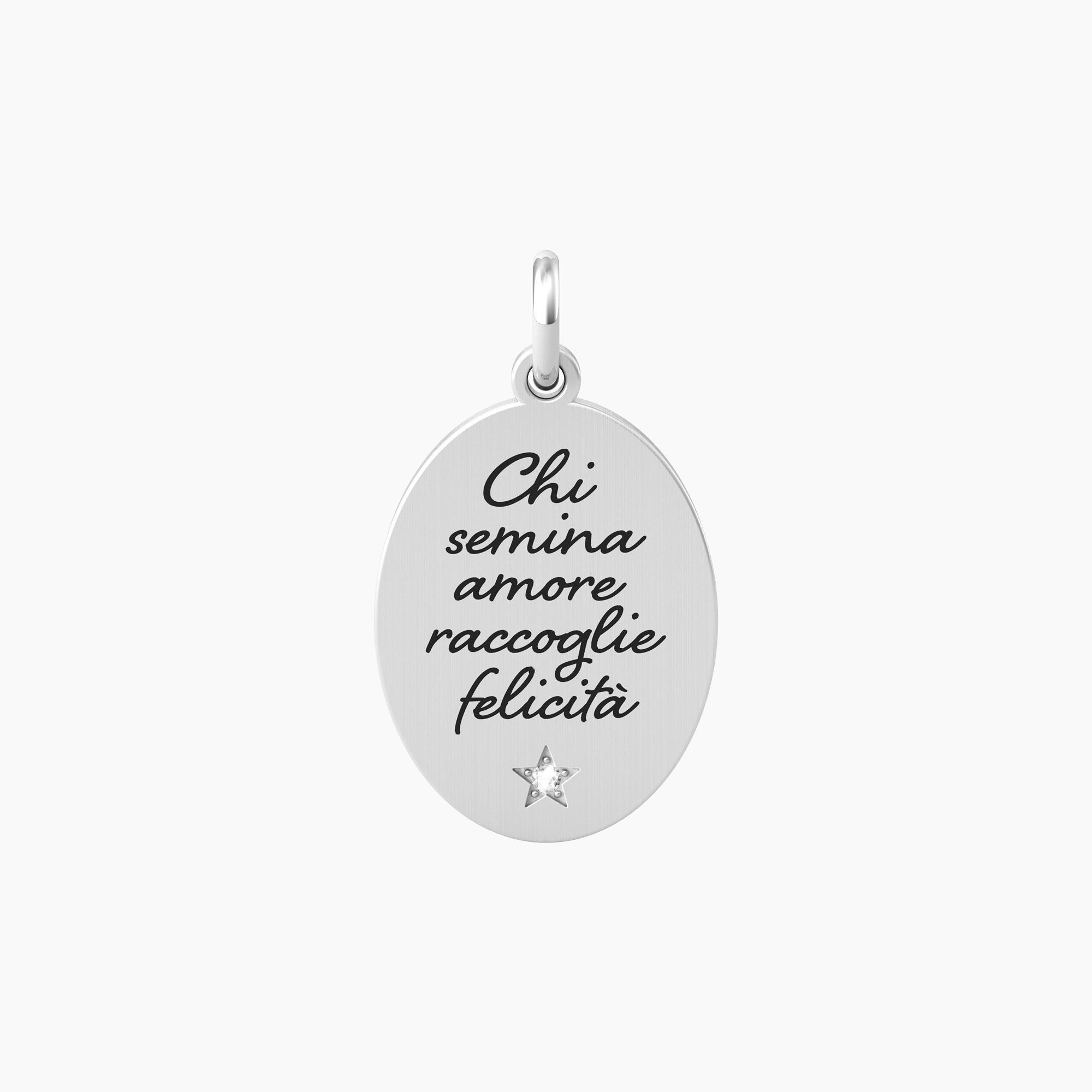 Ciondolo acciaio Kidult love 741033