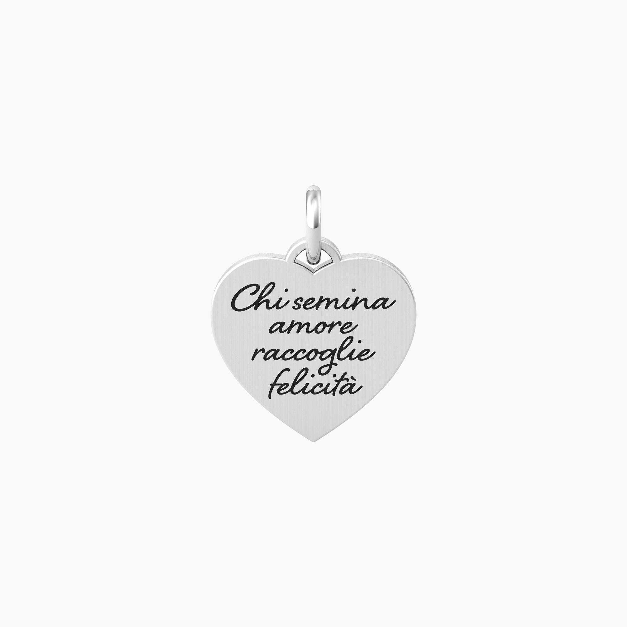 Ciondolo acciaio Kidult love 741061