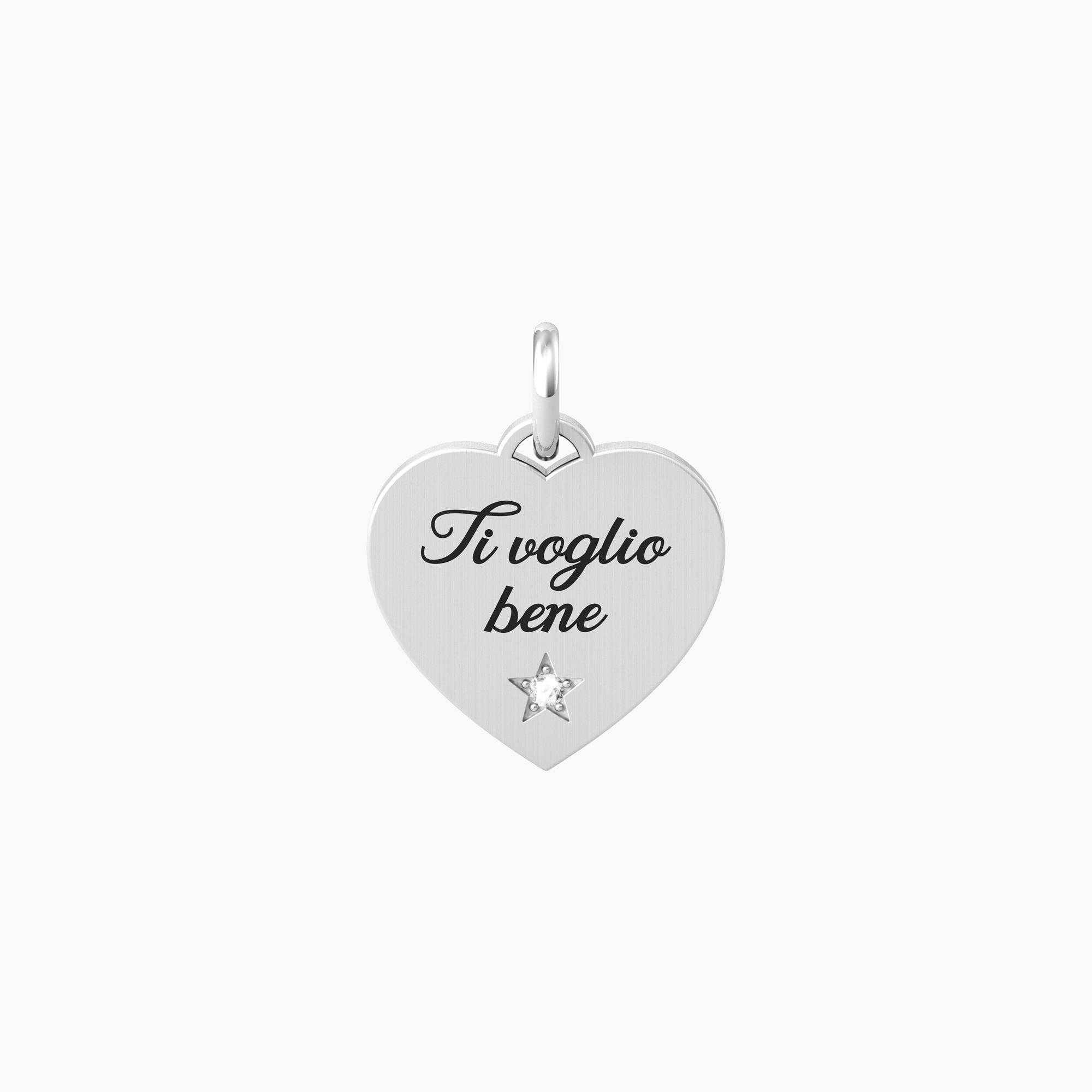 Ciondolo acciaio Kidult love 741063