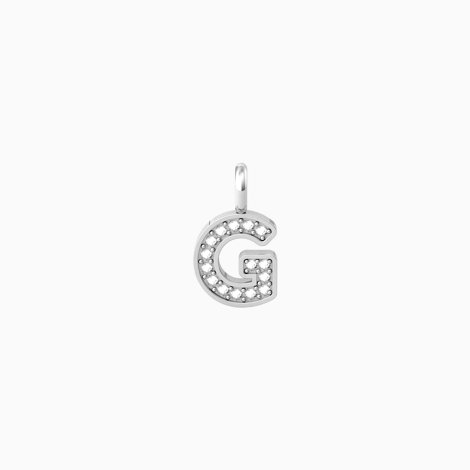 Ciondolo acciaio iniziale Kidult symbols 741084 G