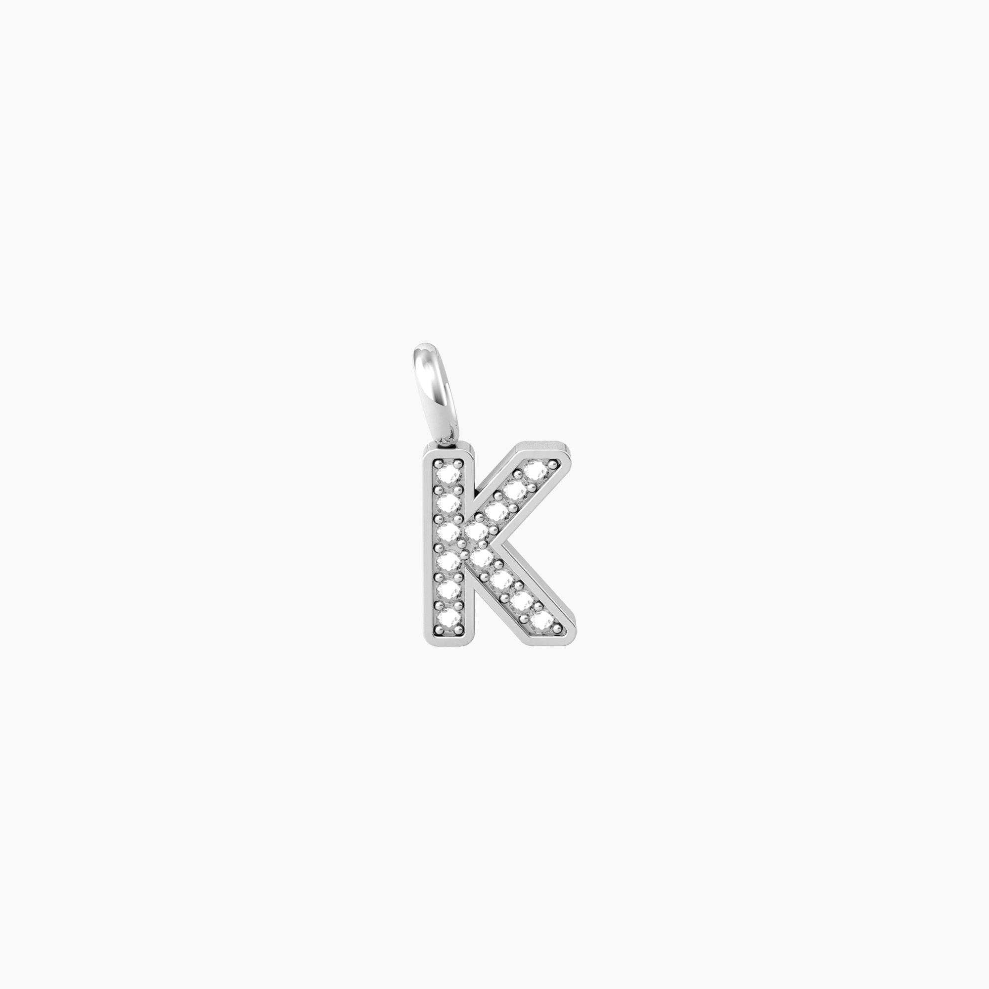 Ciondolo acciaio iniziale Kidult symbols 741084 K