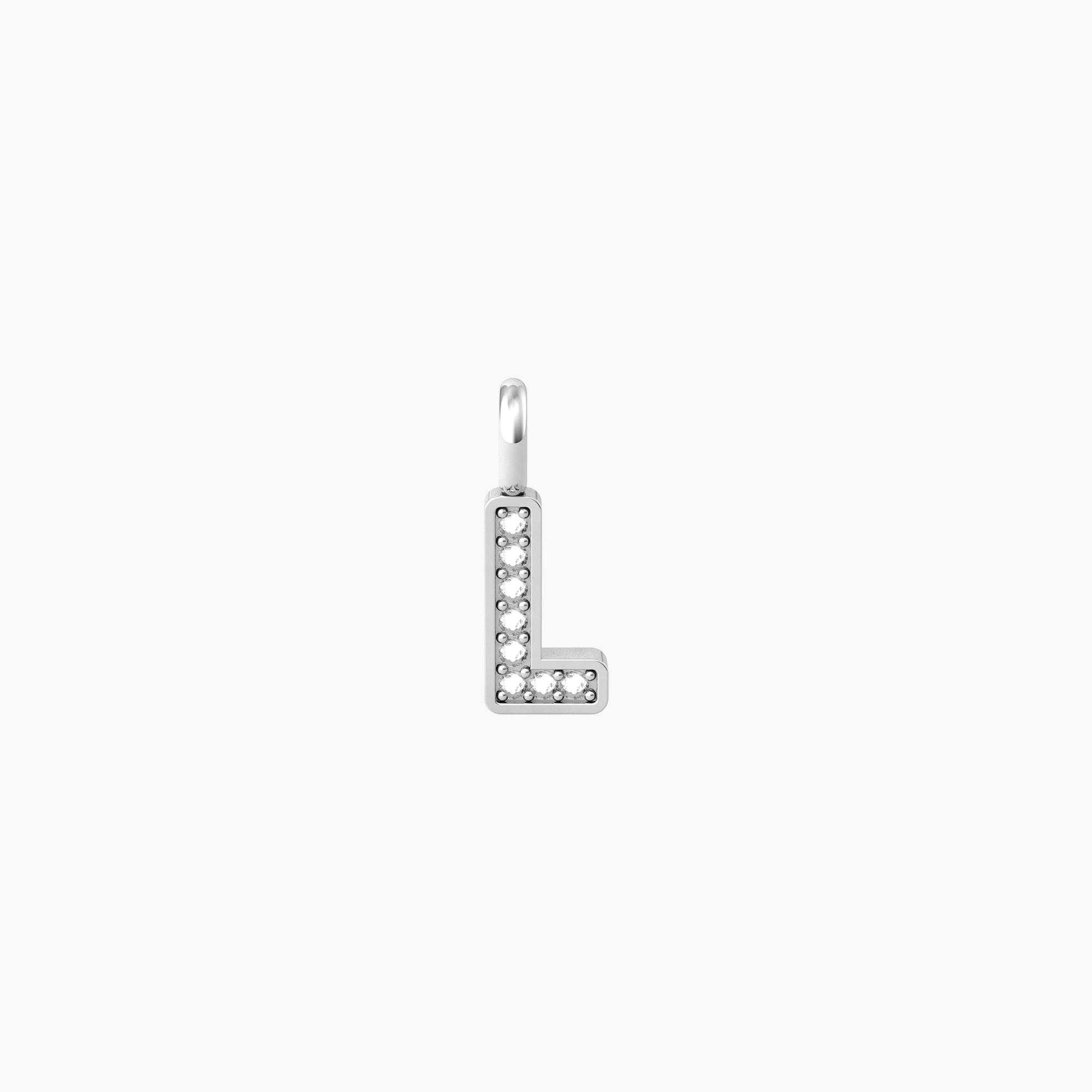 Ciondolo acciaio iniziale Kidult symbols 741084 L