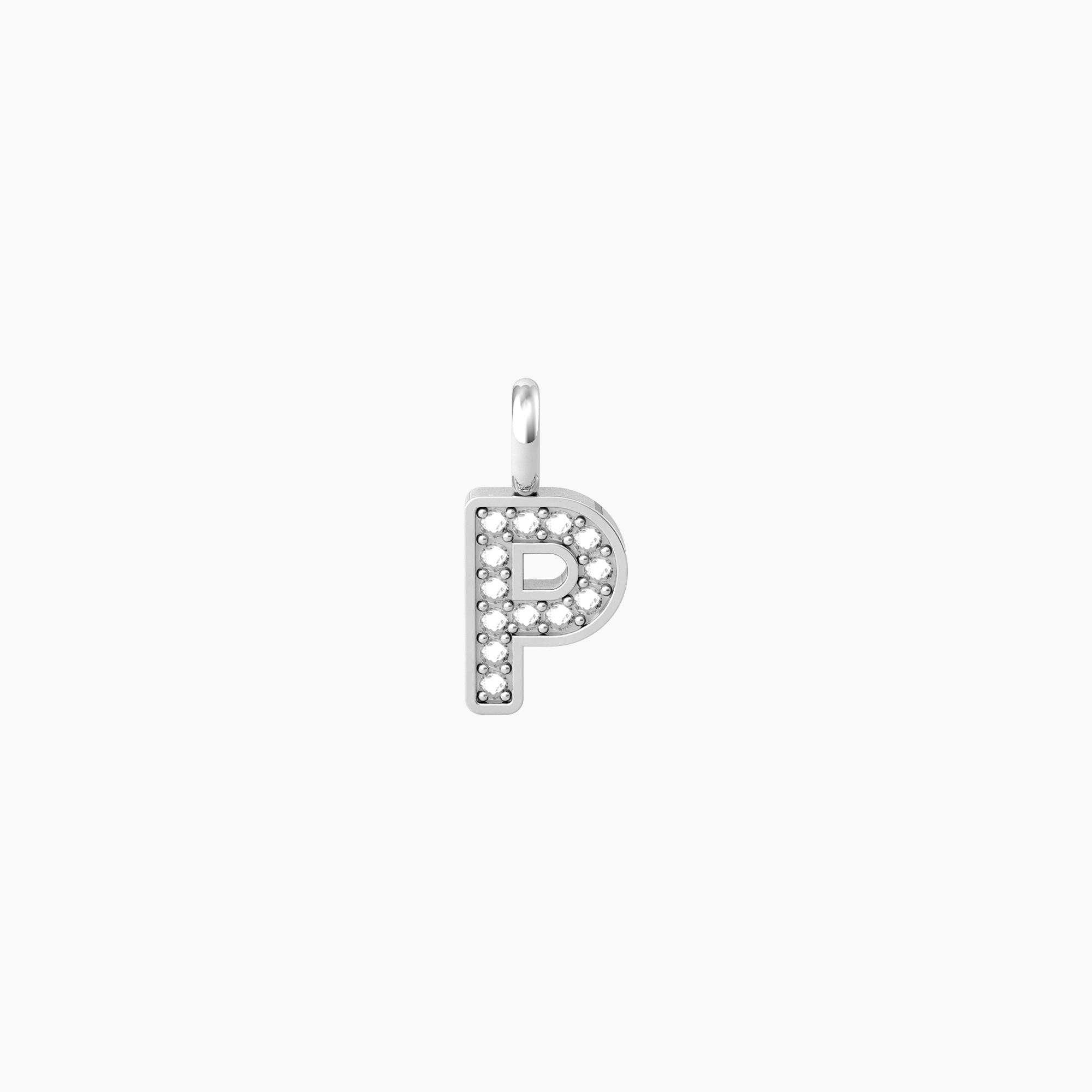 Ciondolo acciaio iniziale Kidult symbols 741084 P