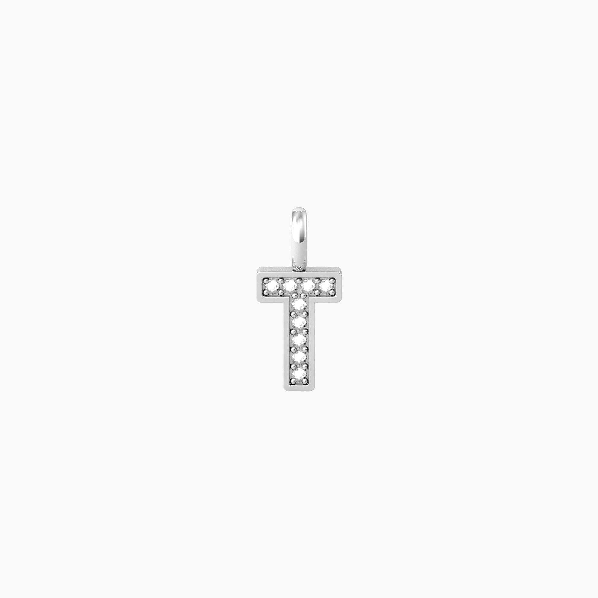 Ciondolo acciaio iniziale Kidult symbols 741084 T