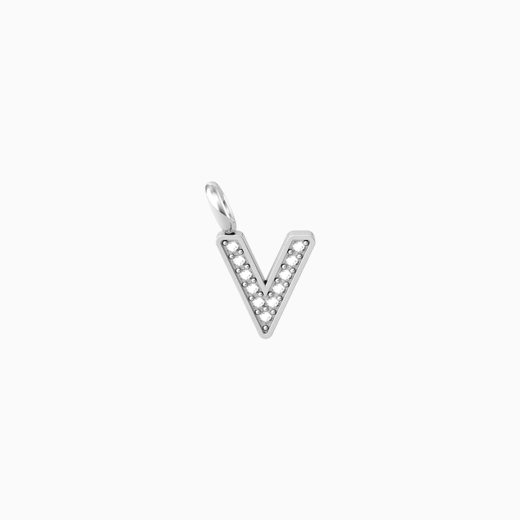 Ciondolo acciaio iniziale Kidult symbols 741084 V