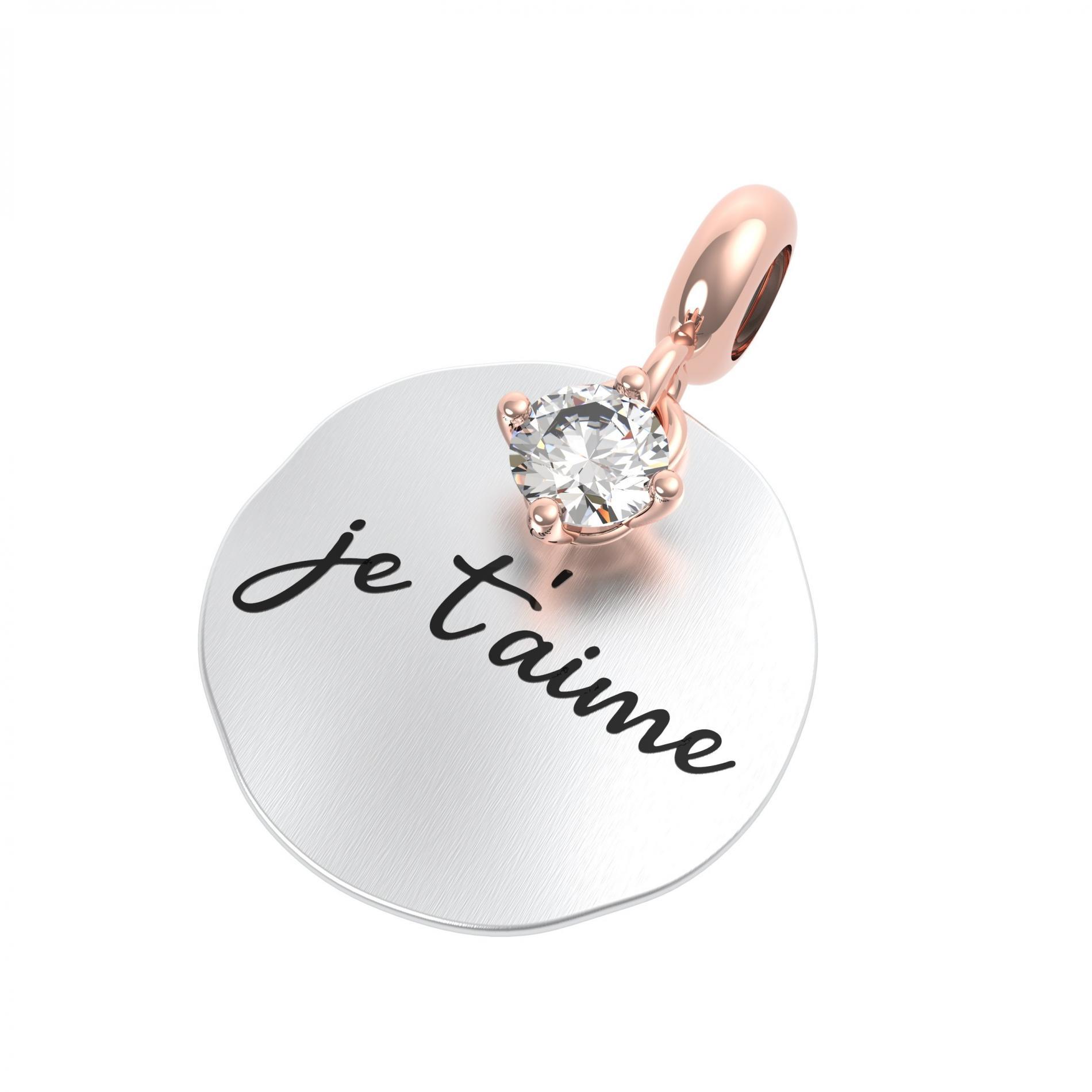 Ciondolo argento rerum 25054 amore