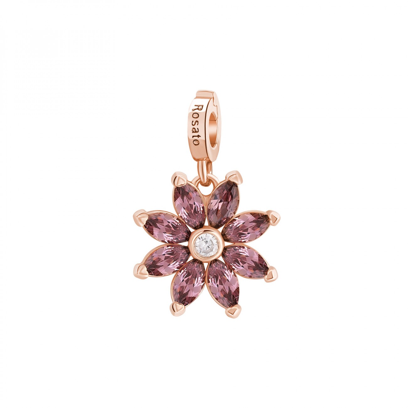 Ciondolo argento rosato RZ219
