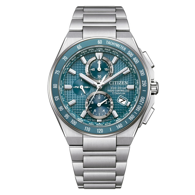 Citizen at8397 56z orologio radiocontrollato chrono in super titanio
