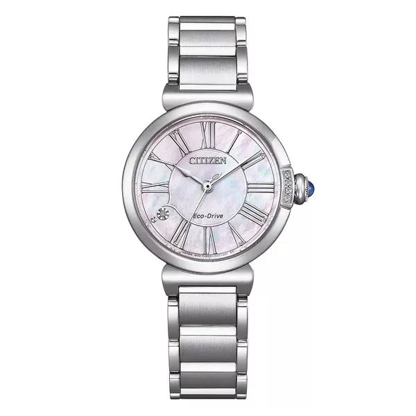 Citizen citizen l bianco cinturino acciaio em1060 87y