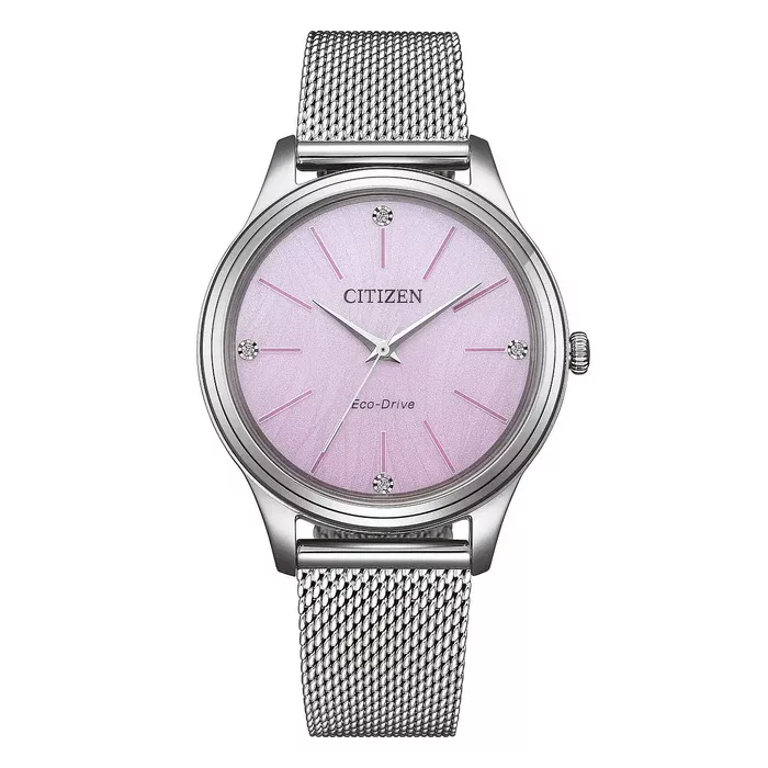Citizen of collection lady casual mesh donna rosa em1220 82x