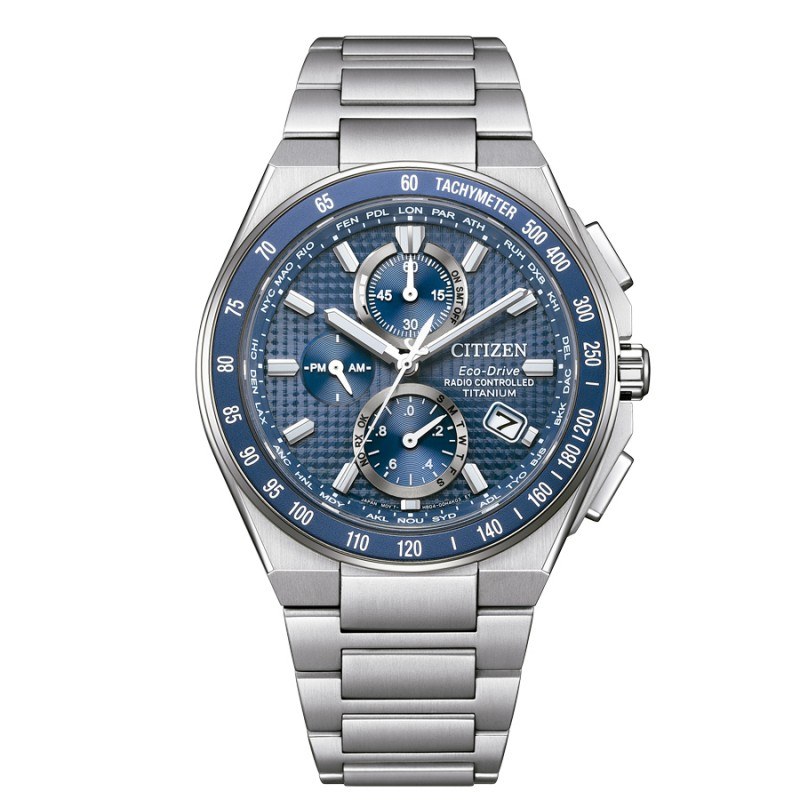 Citizen orologio uomo chrono radiocontrollato at8396 59l super titanio h804 eco drive