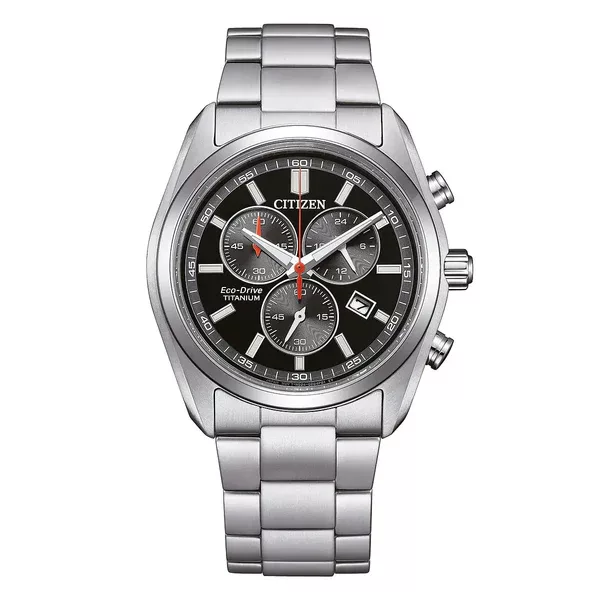Citizen supertitanio26 nero cinturino titanio grigio at2590 59e