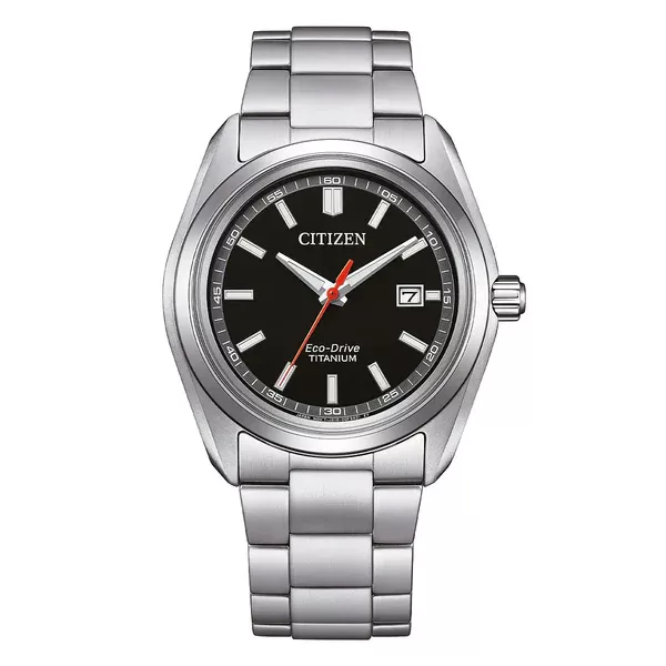 Citizen supertitanio26 nero cinturino titanio grigio aw1900 50e