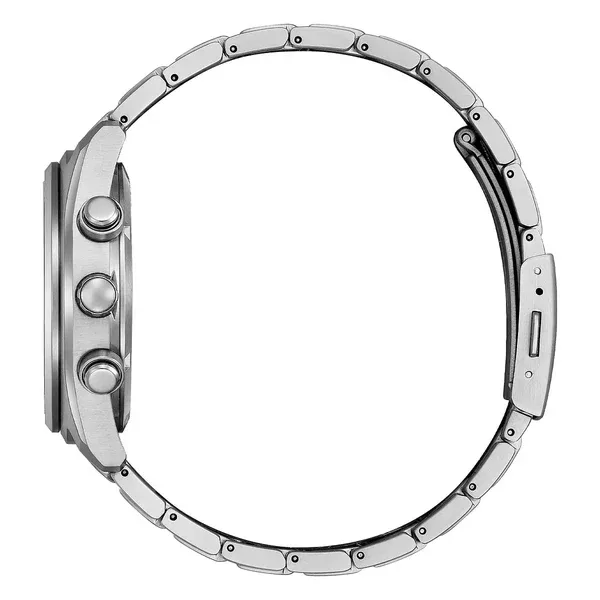 Citizen supertitanio26 nero cinturino titanio grigio ca4750 51e lato 3
