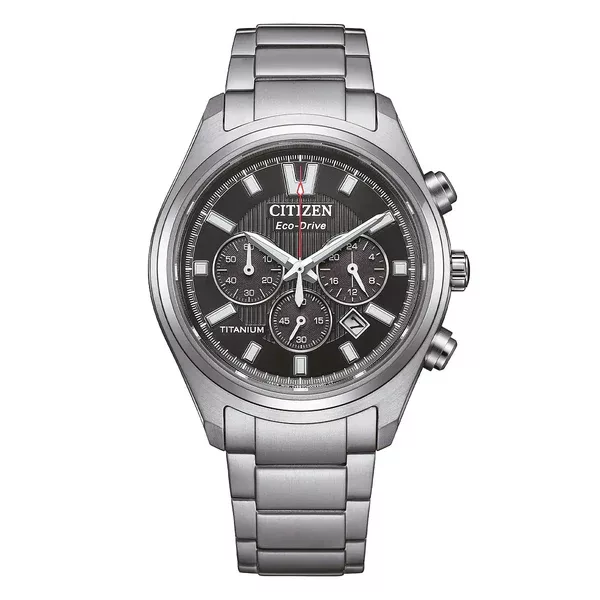 Citizen supertitanio26 nero cinturino titanio grigio ca4750 51e