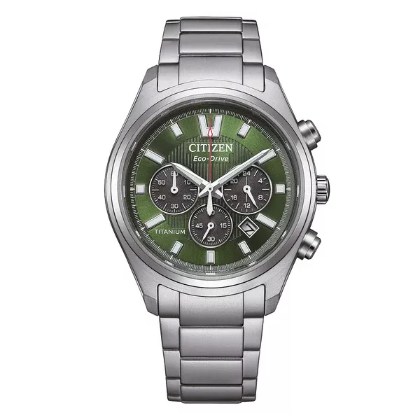 Citizen supertitanio26 verde cinturino titanio grigio ca4750 51x