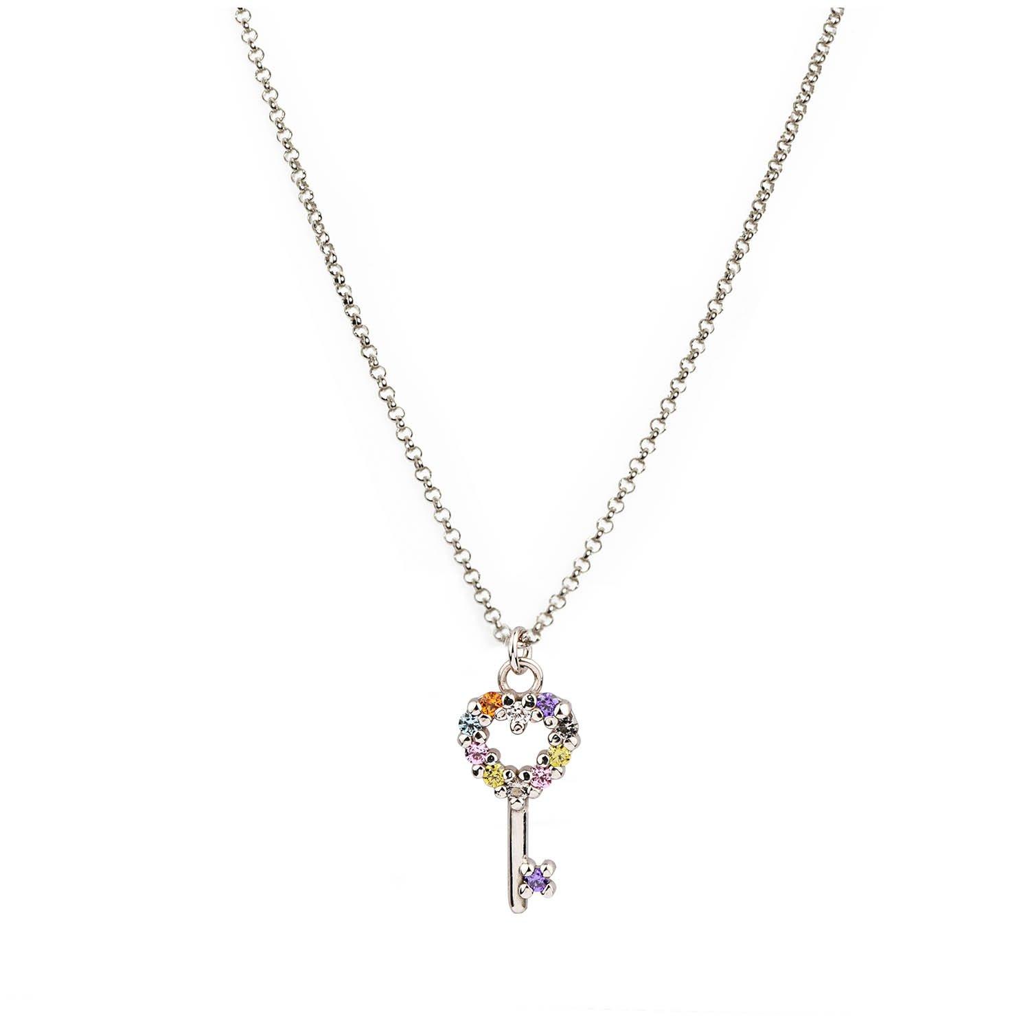 Collana argento Jackco love is in the key JCN1085