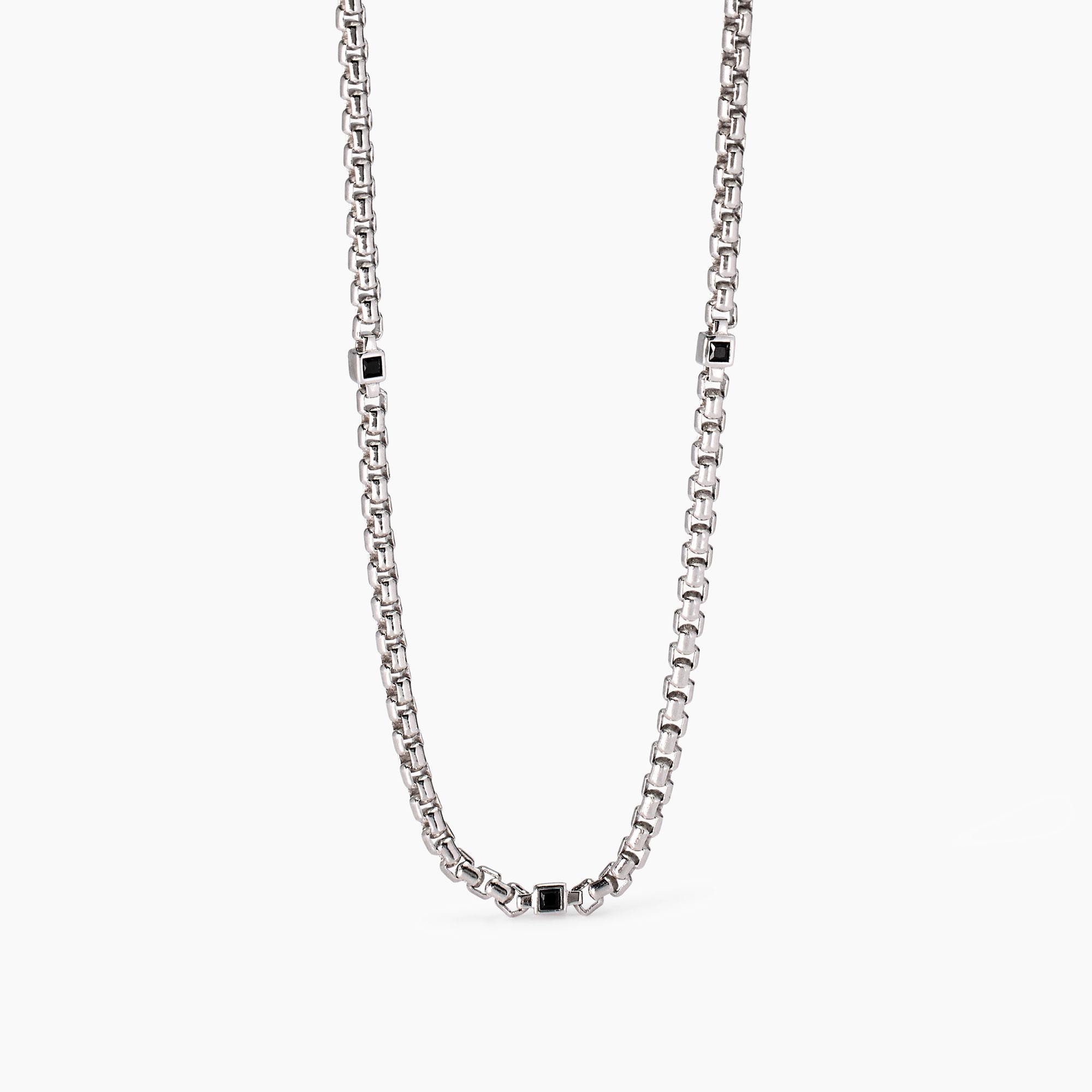 Collana argento Mabina uomo 553750