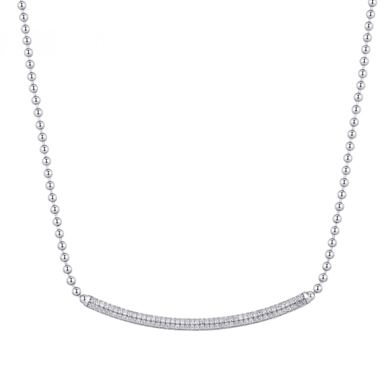 Collana argento rosato RZBI01
