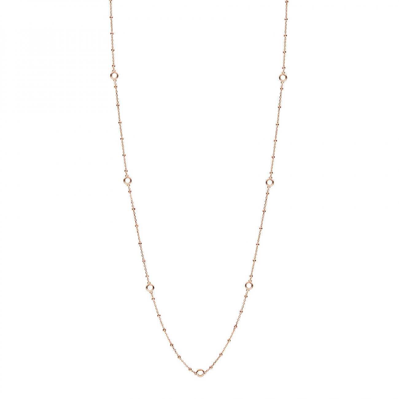 Collana argento rosato RZC051