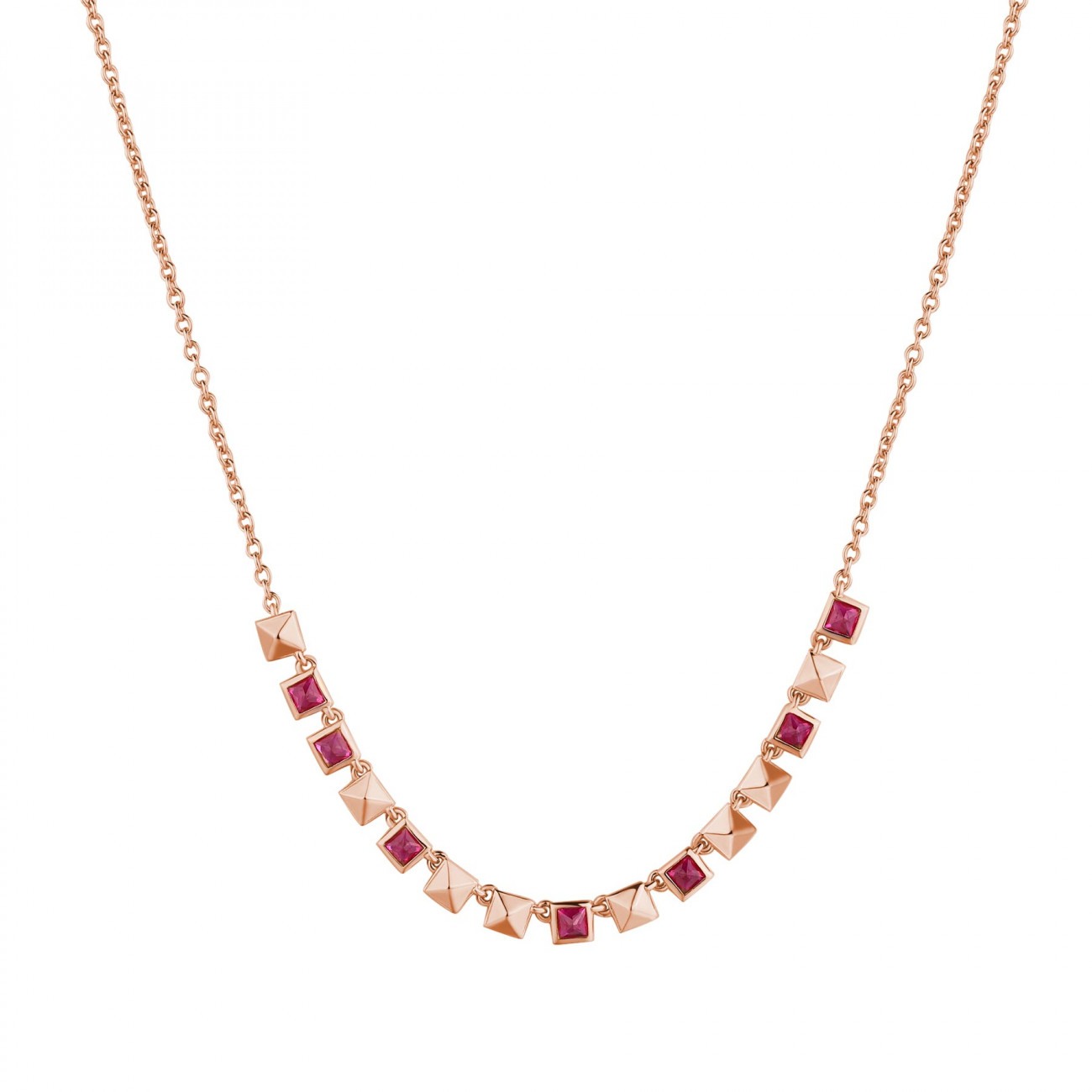 Collana argento rosato RZCU66