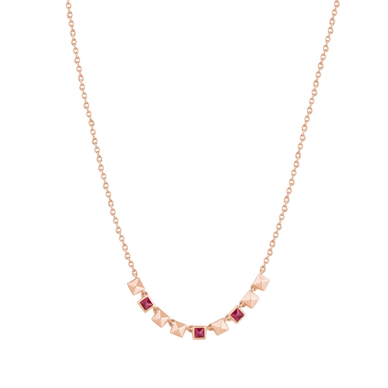 Collana argento rosato RZCU69