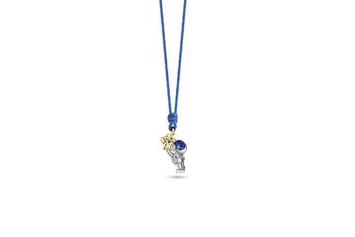 Collana baby astronauta argento Na N0452