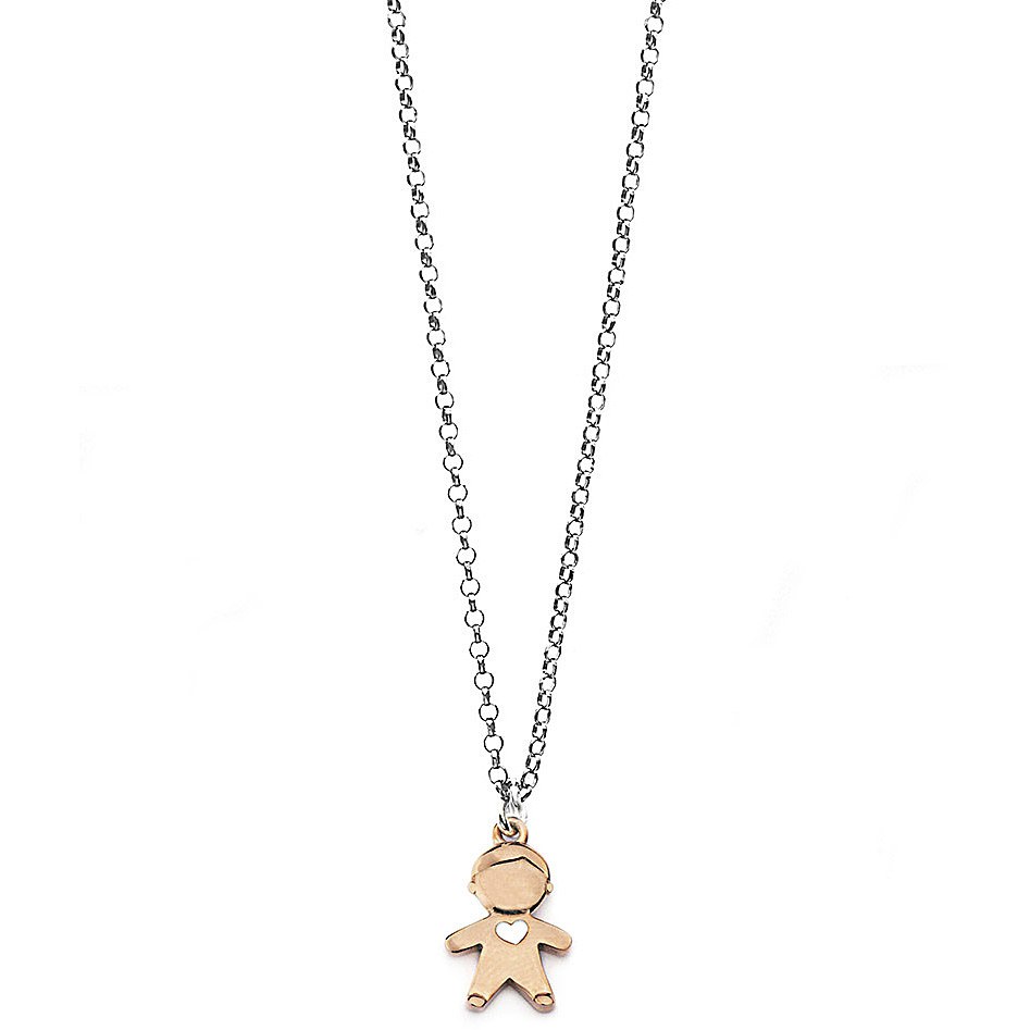 Collana con cuore e bimbo in argento da donna di jackco jcn0848