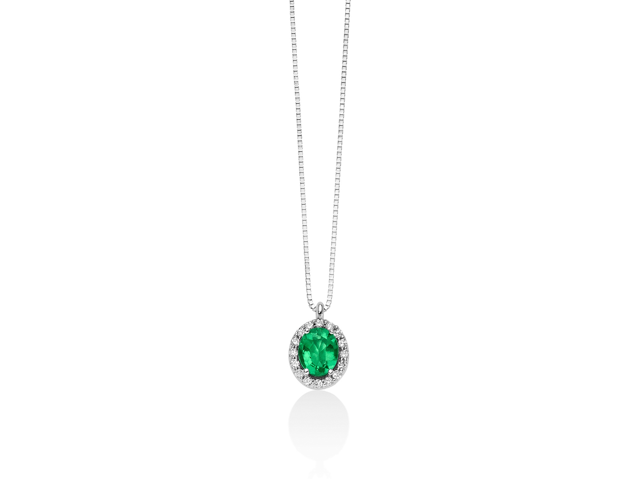 Collana oro smeralo Miluna CLD4094