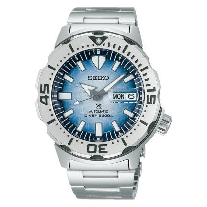 Homme mouvement automatique 3 aiguilles bracelet acier edition speciale save the ocean manchot