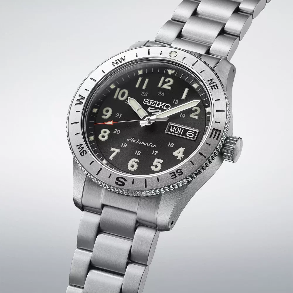 Men s watch automatic movement 3 hands date day black dial 1