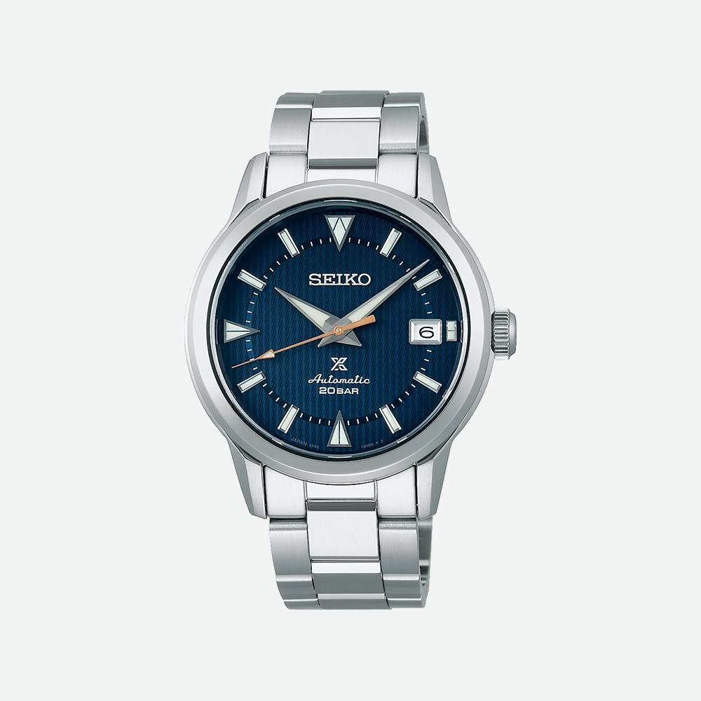 Montre homme prospex alpinist calibre 6r35 cadran bleu