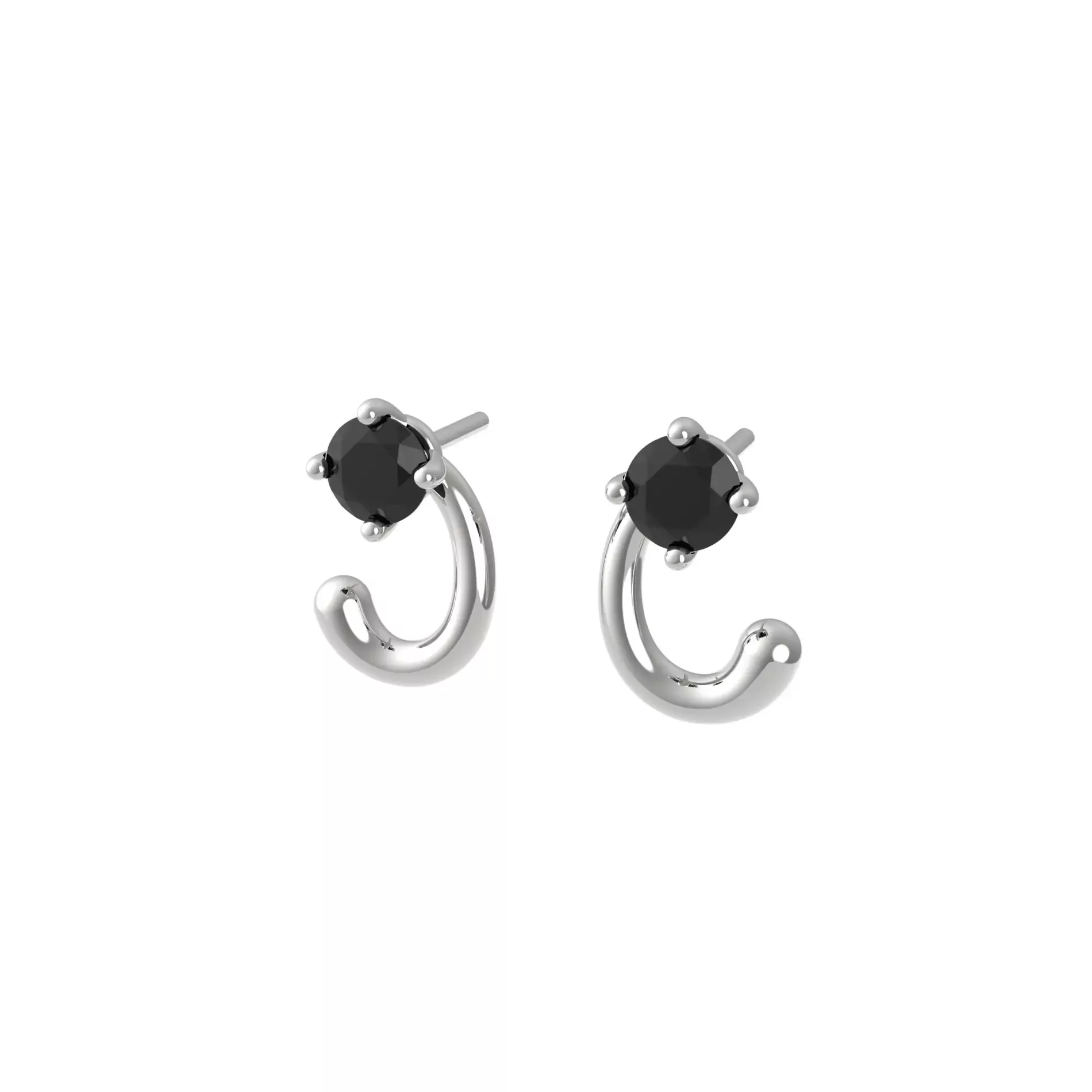 Orecchini argento onice rerum 24001