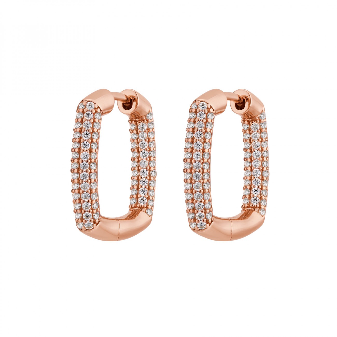 Orecchini argento rosato RZBI22