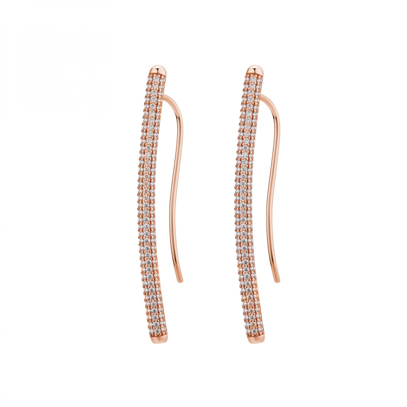 Orecchini argento rosato RZBI26