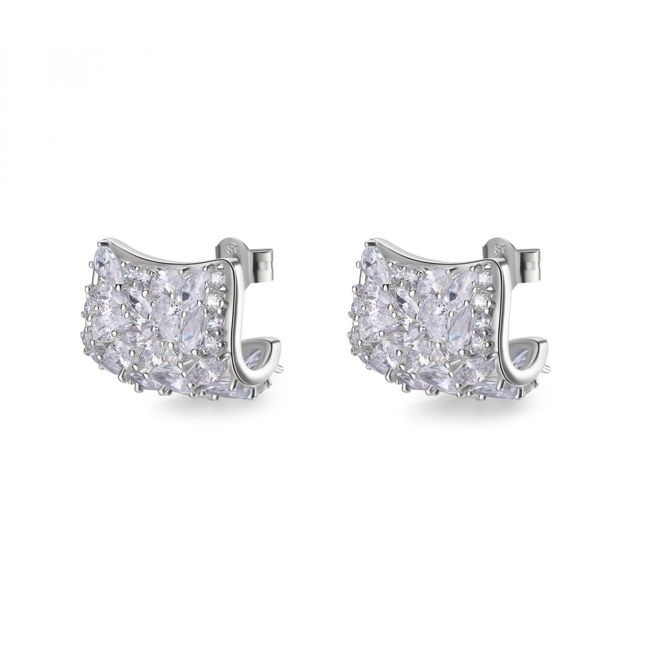 Orecchini argento rosato RZGE44