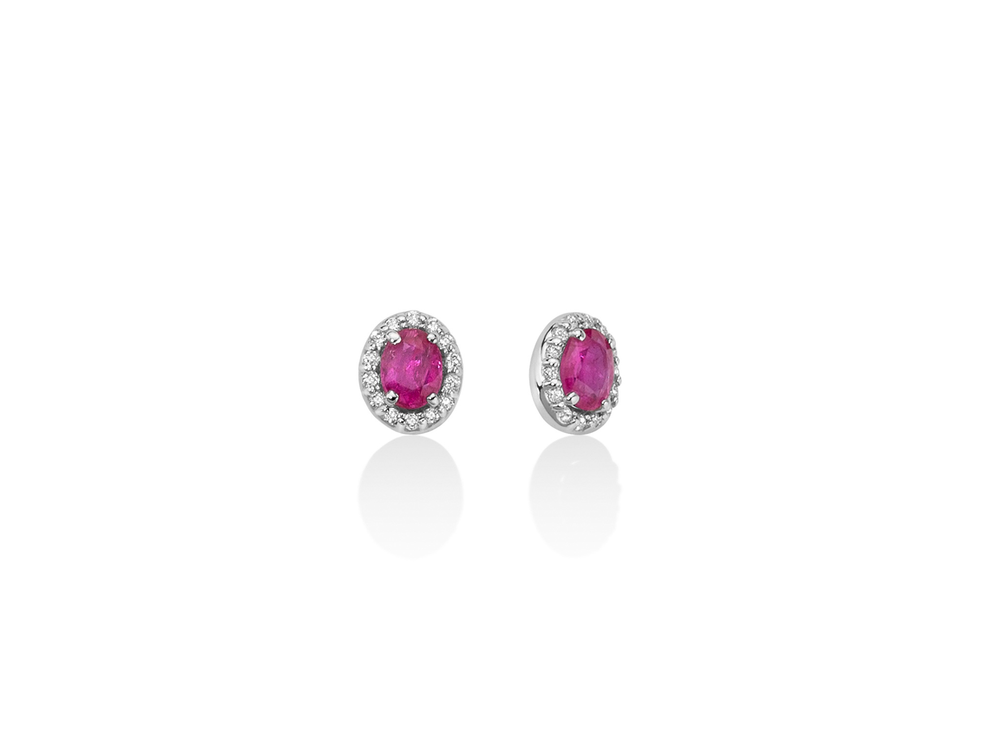 Orecchini oro rubini diamanti ERD2395