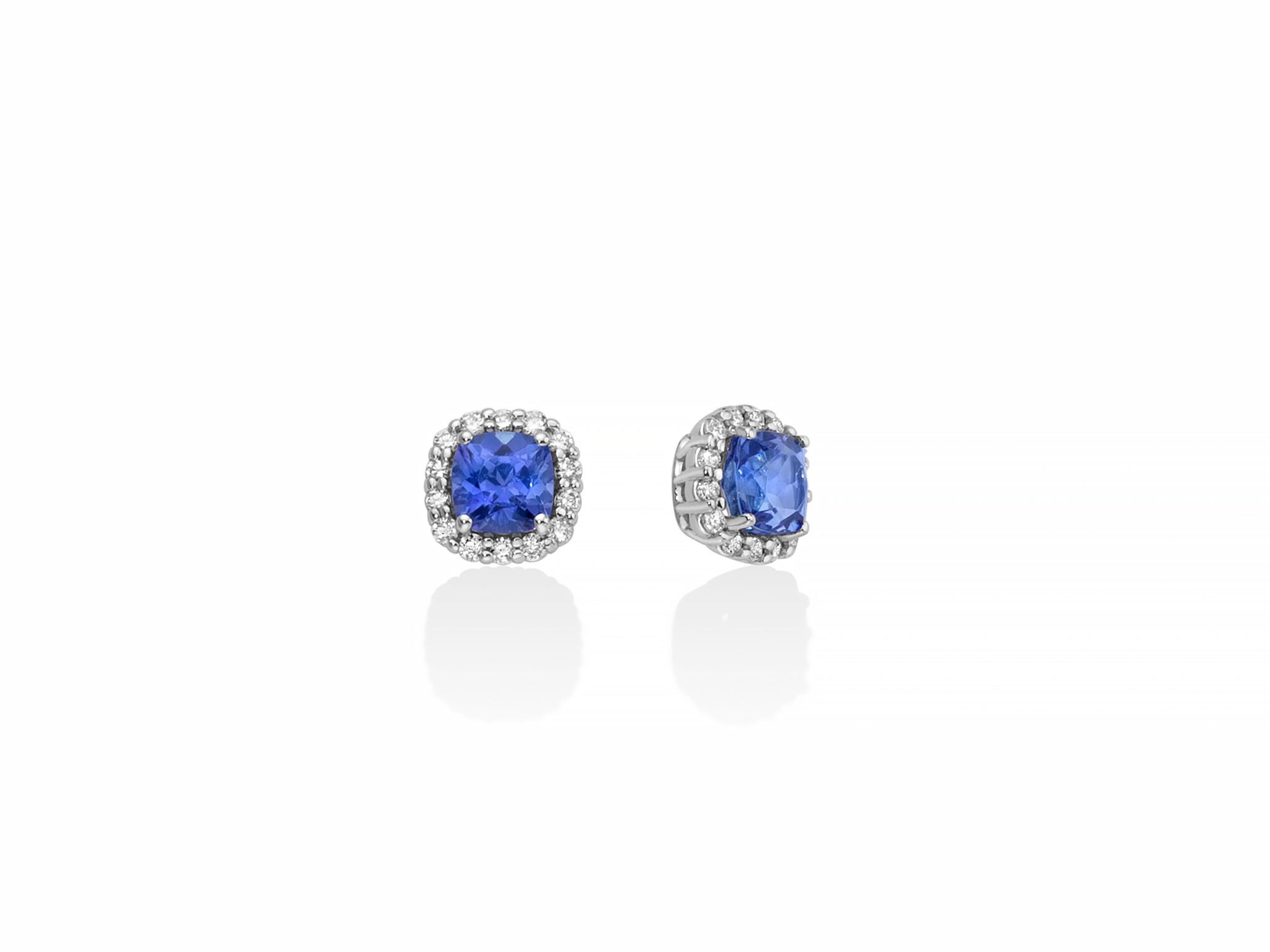 Orecchini oro tanzanite brillanti miluna ERD2641