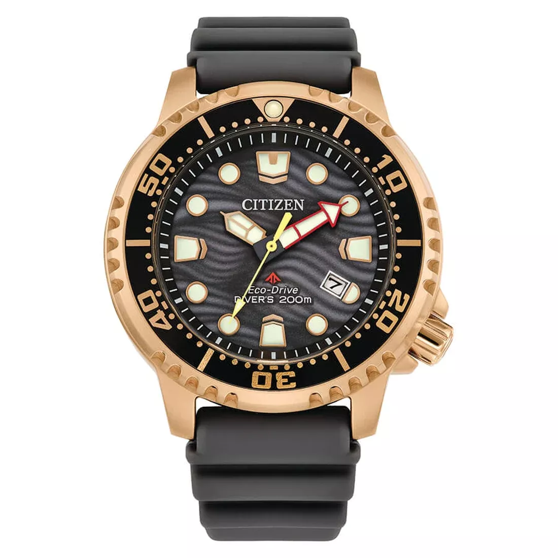 Orologio citizen BN0163 00 H promaster dorato ecodrive gomma