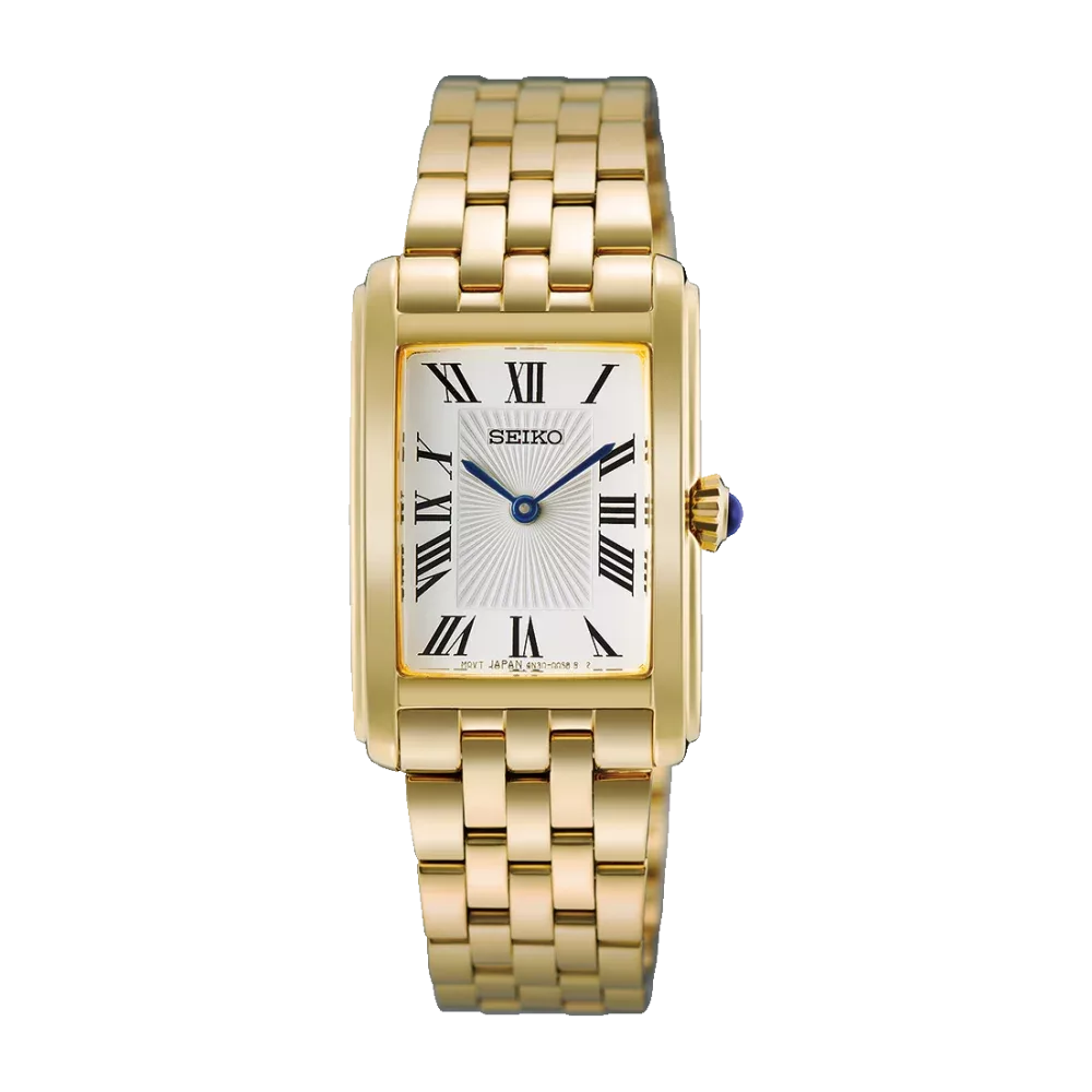 Orologio classic donna quarzo pi dorato quadrante forma cassa 1