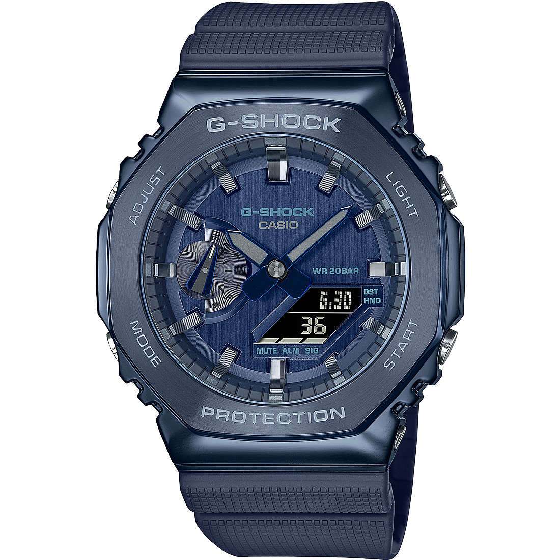 Orologio g shock metal blu multifunzione uomo gm 2100n 2aer