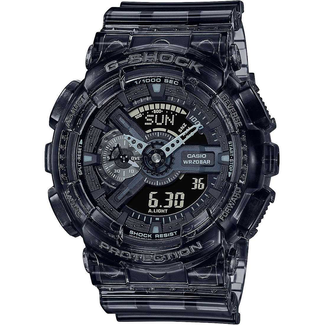 Orologio multifunzione uomo casio g shock skeleton ga 110ske 8aer